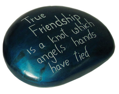 Paperweight turquoise True friendship..