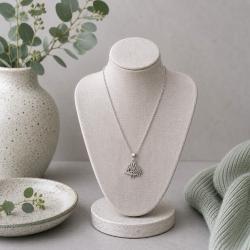 Necklace, silver coloured, with Hedgehog pendant  52cm Motif 2 (L) x 2 (W) cm