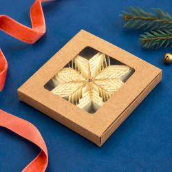 Hanging Christmas Decoration Cream Paper Star