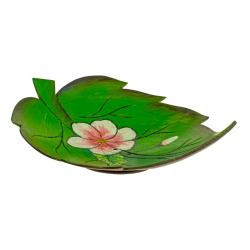 Coconut bowl painted leaf, assorted designs