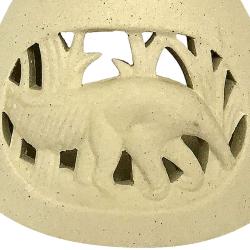 Oilburner, circular with anteater cut out design
