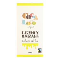 Organic Lemon Drizzle White Chocolate Bar 100g