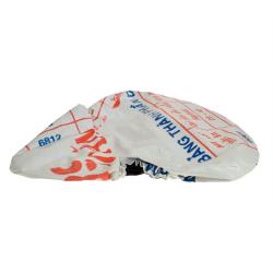 Bike saddle cover, made from recycled bags