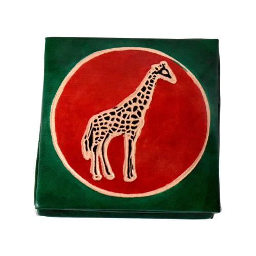 Leather coin purse giraffe