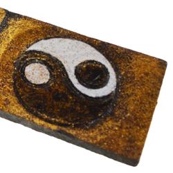 Incense holder yin yang eco-friendly mango wood 27x4.5x5.5cm