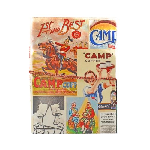 Notebook with Handmade Paper, Camp Coffee 15.5 x 20.5cm
