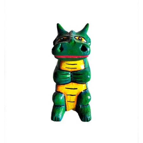 Incense Smoking Dragon Green 15cm height