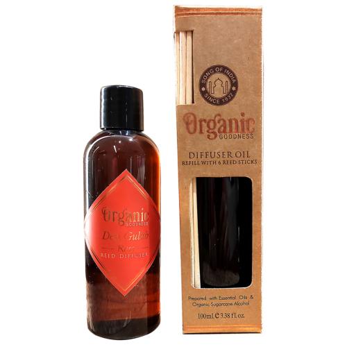 Diffuser oil refill, Organic Goodness, Desi Gulab Rose, 100ml