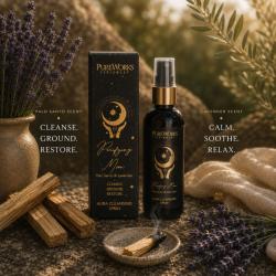 Aura Cleansing Spray Esoteric Purifying Moon, Palo Santo and Lavender