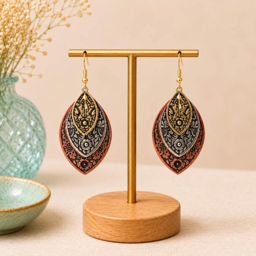 Earrings 3 Colour Teardrop