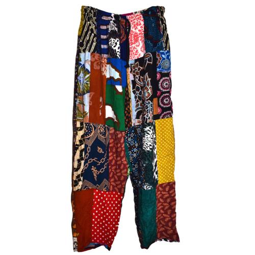 Pants/trousers, patchwork, assorted colours, extra large unisex