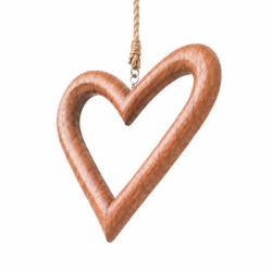 Hanging Heart Jempinis Wood 23 x 23cm