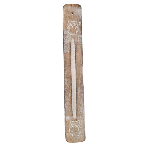 Wooden incense holder/ashcatcher, owl