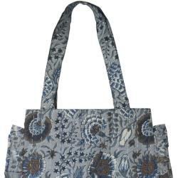 Blockprint cotton shopping bag 35x38cm
