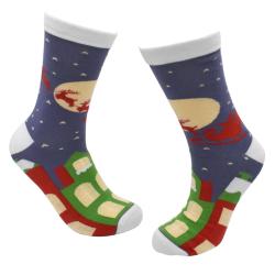 Bamboo Socks Christmas Santa Shoe Size UK 3-7 Womens Fair Trade Eco