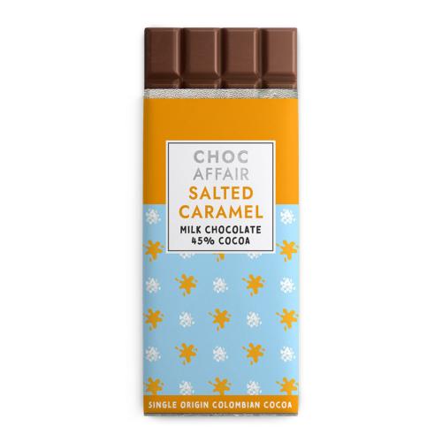 Salted caramel milk chocolate bar