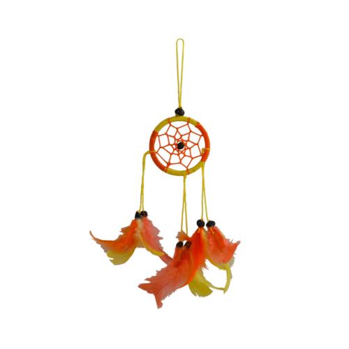 Dreamcatcher orange and yellow 6cm diameter