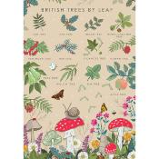 Greetings card "British trees" 12x17cm
