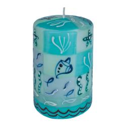 Hand painted candle in gift box, Samaki
