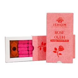 ISHOM Rose Oudh Smudge Incense Bricks