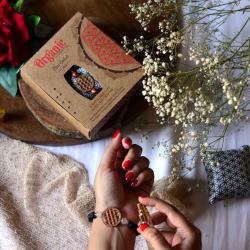 Scented bracelet + spray gift set, Organic Goodness, Desi Gulab Rose
