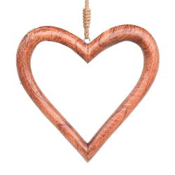 Hanging Heart Jempinis Wood 30 x 32cm