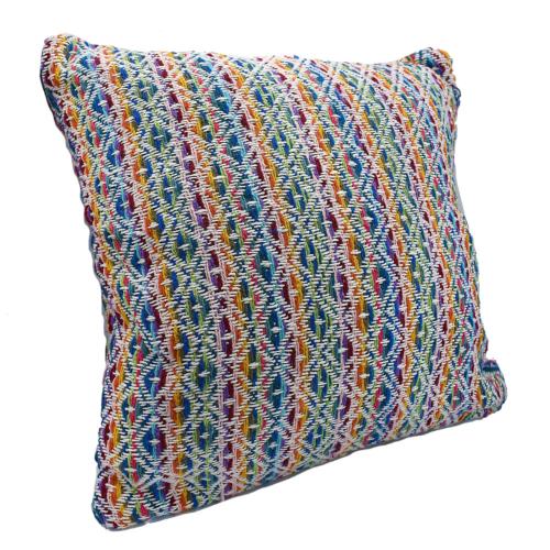 Cushion Cover Recycled Cotton Blend Multicoloured Diamond 40 x 40cm