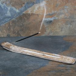 Wooden incense holder/ashcatcher, hamsa hand