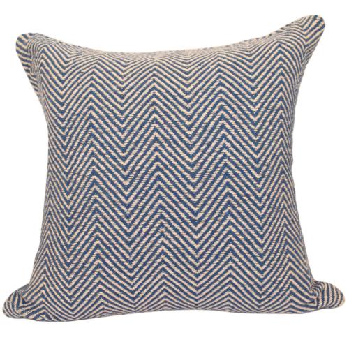 Cushion Cover Soft Recycled Cotton Blue 40x40cm