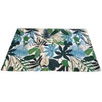 Rug Indoor/Outdoor Home Garden Camping Caravan Hardwearing Eco Leaves 80x120cm
