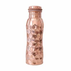 Copper water bottle, diamond look , 600ml
