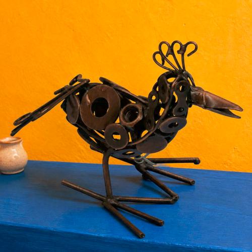 Recycled Metal Bird Ornament