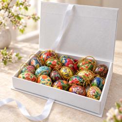 p mache eggs 7cm box of 30 asst