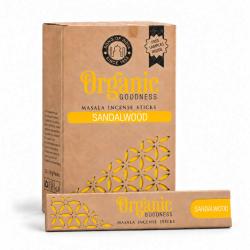 Organic Goodness incense, sandalwood scented, box of 12 packets