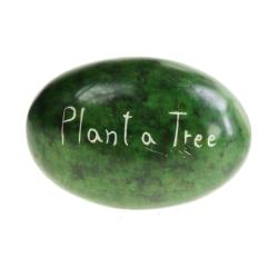 Sentiment pebble oval, Plant a Tree, oval 