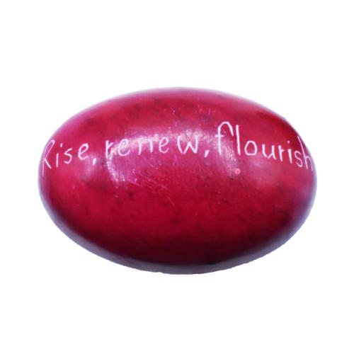 Sentiment Pebble Oval, Rise Renew Flourish