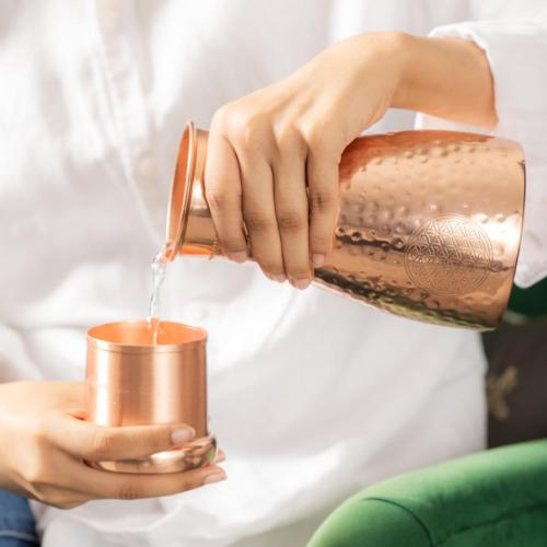 Copper Bottles, Cups, Jugs