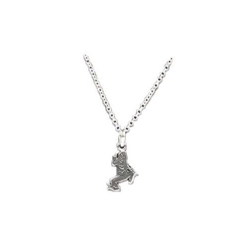 Pendant Necklace Silver Colour Jumping Frog