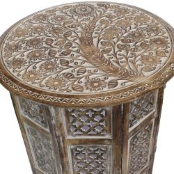 Coffee/occasional table mango wood round, 53cm diameter