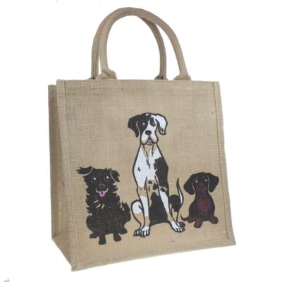 Jute bag, dogs