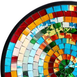 Bowl recycled glass mosaic, multicoloured 30cm diameter