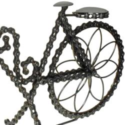 Planter or Bottle Holder, Recycled Bike Chain, 45 x 32 cm