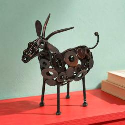 Recycled Metal Goat Ornament