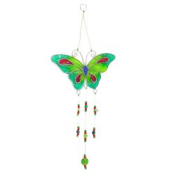 Suncatcher butterfly with beads assorted colours