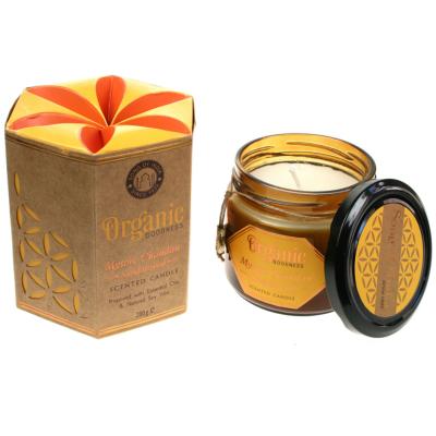 Soy candle Organic Goodness, Mysore Chandan Sandalwood, in glass jar