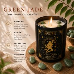 Candle with Gemstone Esoteric Divine Goddess, Jasmine and Oud 120g
