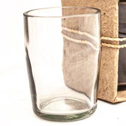 Pack of 2 coffee/chai glasses, recycled glass