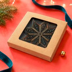 Hanging Christmas Decoration Dark Blue Paper Star