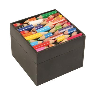 Box, recycled crayons 8x8x6cm