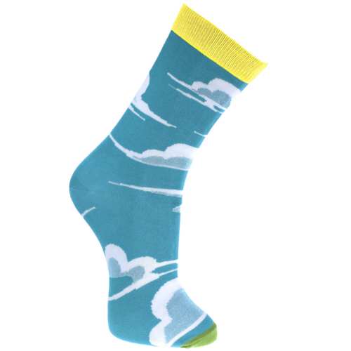 Bamboo Socks Clouds Shoe Size UK 7-11 Mens Fair Trade Eco